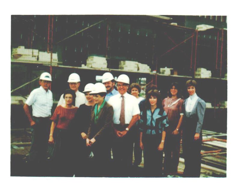 america's credit union history image of groundbreaking 1985